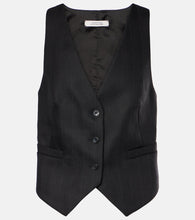 Dorothee Schumacher Modern Sophistication pinstripe wool vest