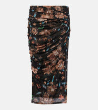 Dorothee Schumacher Sheer Flowers floral draped midi skirt - Dorothee Schumacher 薄纱花朵印花垂褶中长裙