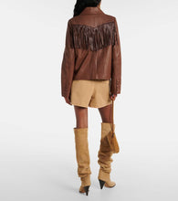 Dorothee Schumacher Sleek Statement fringed leather jacket