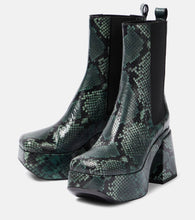 Dorothee Schumacher Snake-printed leather Chelsea boots