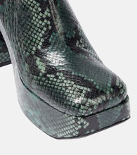 Dorothee Schumacher Snake-printed leather Chelsea boots