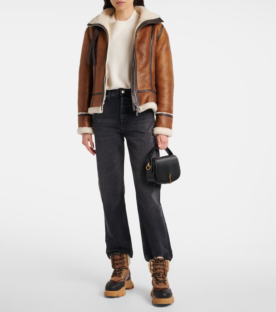 Dorothee Schumacher Sporty Shearling leather lace-up boots