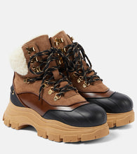 Dorothee Schumacher Sporty Shearling leather lace-up boots