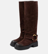 Dorothee Schumacher Suede Softness knee-high biker boots