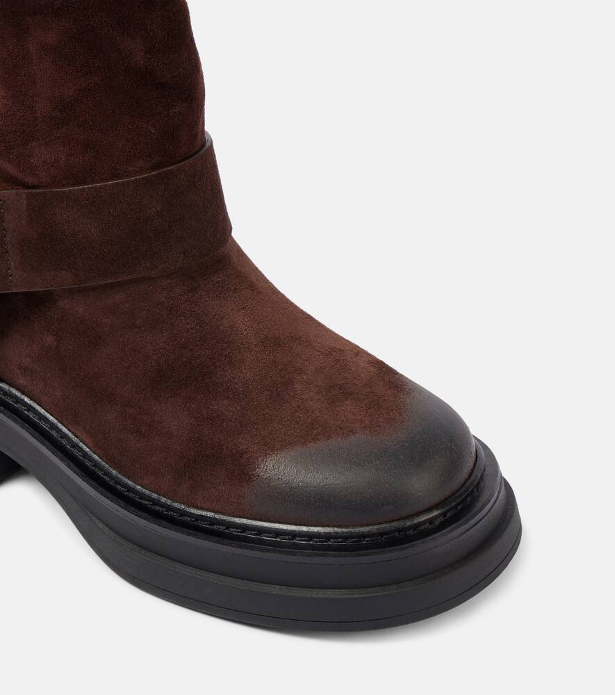 Dorothee Schumacher Suede Softness knee-high biker boots