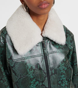 Dorothee Schumacher Urban Jungle snake-print leather jacket