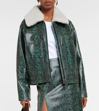 Dorothee Schumacher Urban Jungle snake-print leather jacket