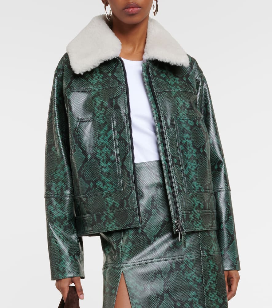 Dorothee Schumacher Urban Jungle snake-print leather jacket