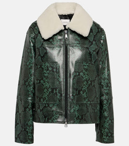 Dorothee Schumacher Urban Jungle snake-print leather jacket