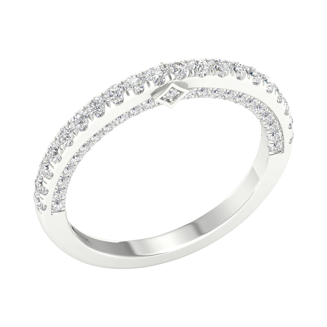 Downton Abbey 5/8ctw Lab Grown Diamond White Gold Band - Mrs. Hughes