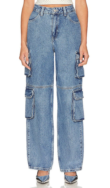 Dr. Denim Donna Multi Cargo in Blue - Dr. Denim Donna Multi Cargo en Bleu - Dr. Denim Donna Multi Cargo 蓝色 - Dr. Denim Donna Multi Cargo in Blau - Dr. Denim Donna 멀티 카고 블루 색상 - Dr. Denim Donna Multi Cargo in blu