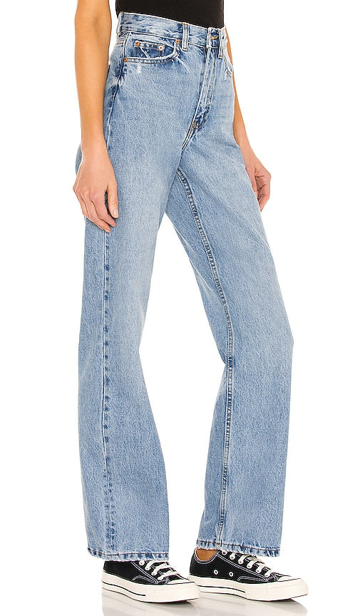 Dr. Denim Echo Wide Leg in Denim-Medium