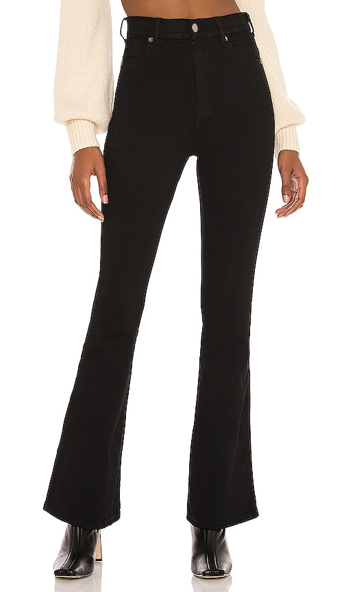 Dr. Denim Moxy Flare in Black - Pantalon évasé Dr. Denim Moxy en noir - Dr. Denim Moxy Flare 黑色 - Dr. Denim Moxy Flare in Schwarz - Dr. Denim Moxy 플레어 블랙 색상 - Dr. Denim Moxy Flare in nero