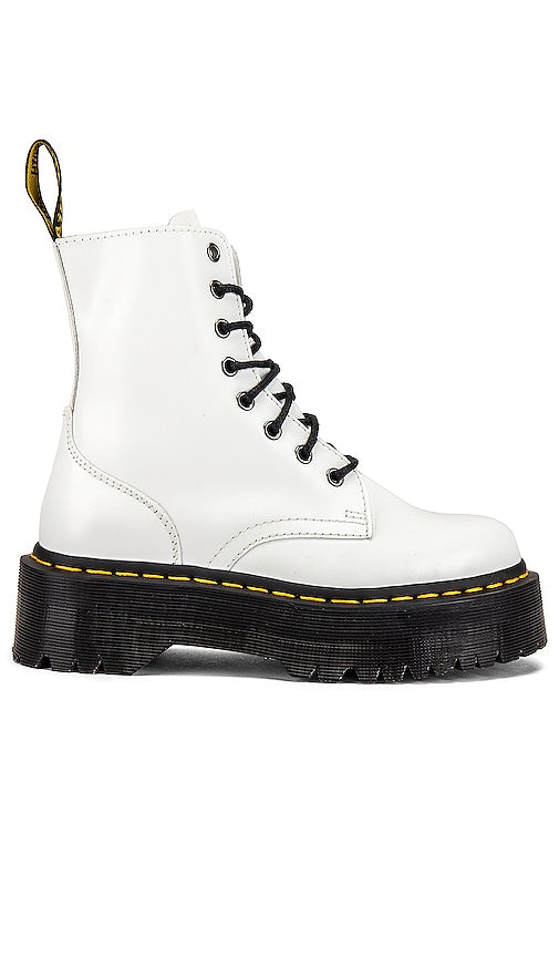 Dr. Martens Jadon Boot in White - Botte Dr. Martens Jadon en blanc - Dr. Martens Jadon 白色靴子 - Dr. Martens Jadon Stiefel in Weiß - Dr. Martens 제이든 부츠 화이트 색상 - Stivale Dr. Martens Jadon in bianco
