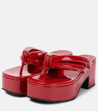 Dries Van Noten 60 patent leather thong sandals