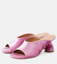 Dries Van Noten 65 velvet mules
