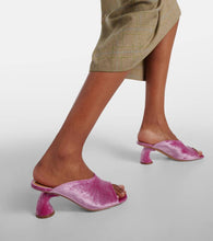 Dries Van Noten 65 velvet mules