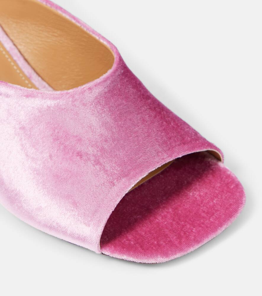 Dries Van Noten 65 velvet mules