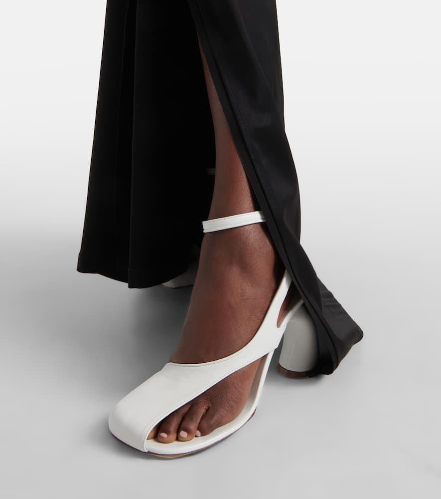 Dries Van Noten Bridal leather pumps