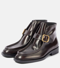 Dries Van Noten Buckle-detail leather ankle boots
