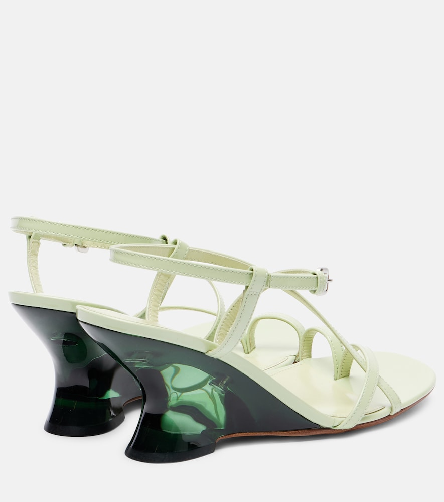 Dries Van Noten Bulle 105 patent leather mules