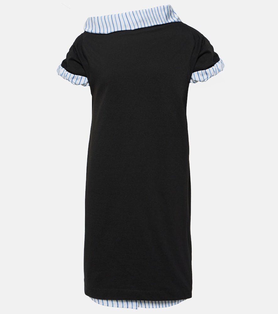Dries Van Noten Cotton jersey midi dress. Dries Van Noten 棉质平纹针织中长连衣裙