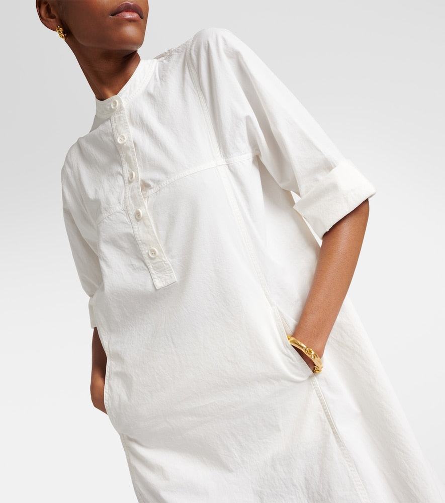 Dries Van Noten Cotton poplin maxi dress