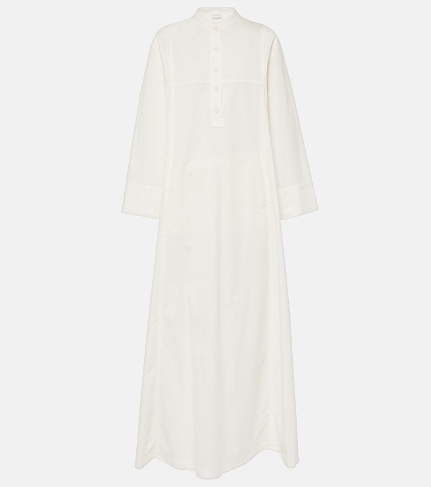 Dries Van Noten Cotton poplin maxi dress. Dries Van Noten 棉质府绸超长连衣裙