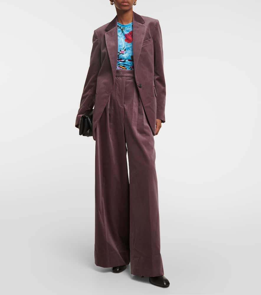 Dries Van Noten Cotton velvet blazer