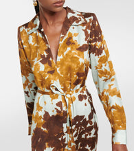 Dries Van Noten Dellas printed satin midi dress