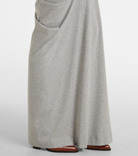 Dries Van Noten Draped cotton jersey maxi skirt