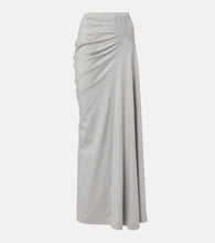 Dries Van Noten Draped cotton jersey maxi skirt - Dries Van Noten 垂坠棉质平纹针织超长半身裙