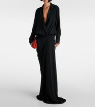 Dries Van Noten Draped maxi skirt