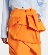 Dries Van Noten Draped satin midi skirt