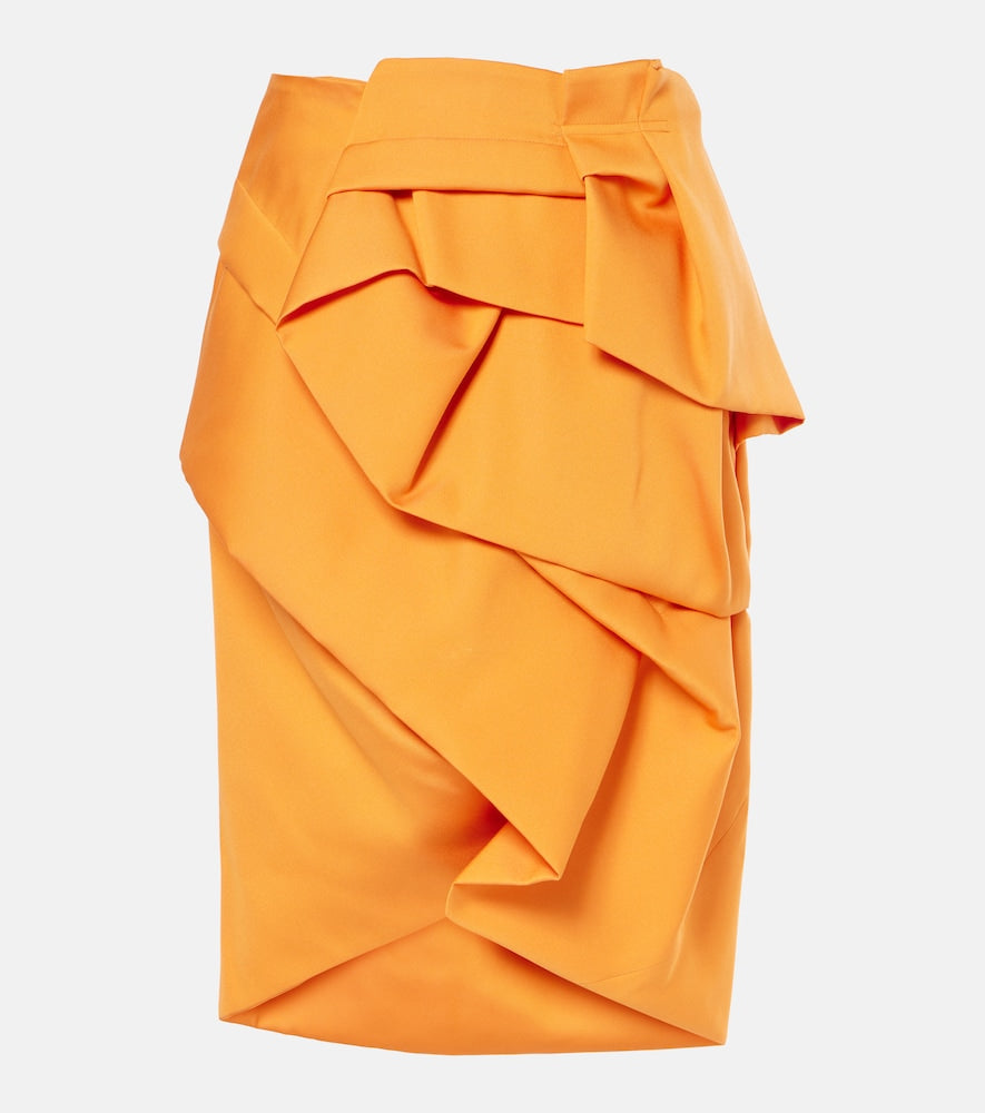 Dries Van Noten Draped satin midi skirt - Dries Van Noten 垂褶缎面中长裙