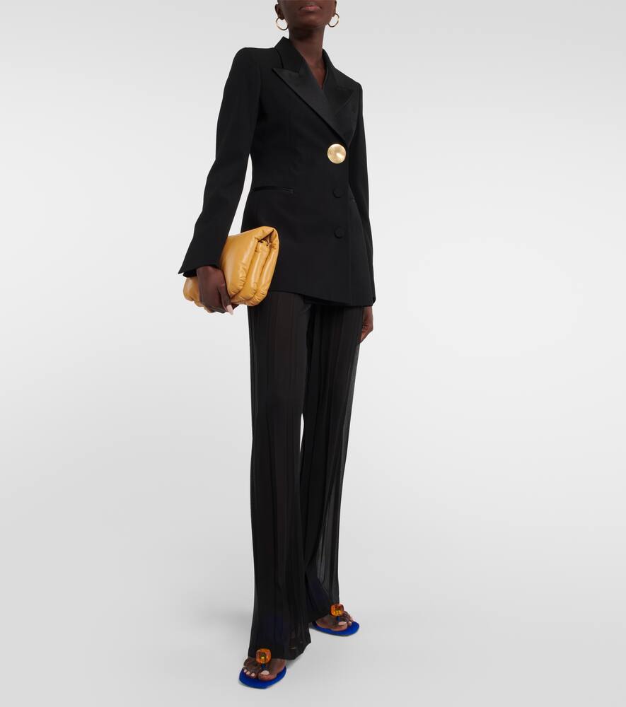 Dries Van Noten Embellished calf hair mules