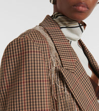 Dries Van Noten Embellished checked wool blazer