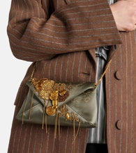 Dries Van Noten Embellished satin shoulder bag