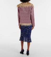 Dries Van Noten Faux fur-trimmed embellished jacket