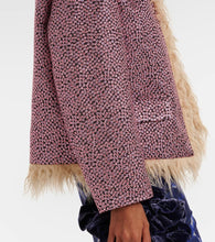 Dries Van Noten Faux fur-trimmed embellished jacket