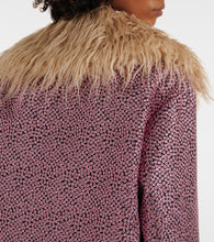 Dries Van Noten Faux fur-trimmed embellished jacket