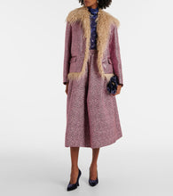 Dries Van Noten Faux fur-trimmed embellished jacket