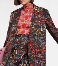 Dries Van Noten Floral cotton-blend blazer