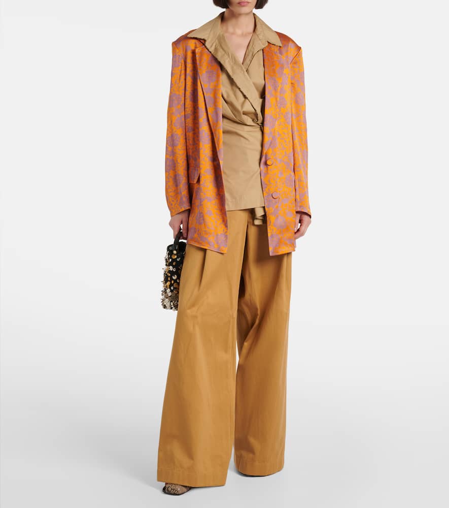 Dries Van Noten Floral jacquard blazer