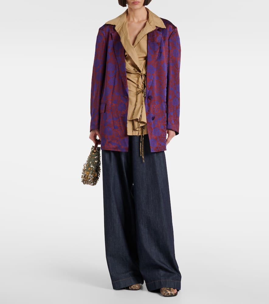 Dries Van Noten Floral jacquard blazer