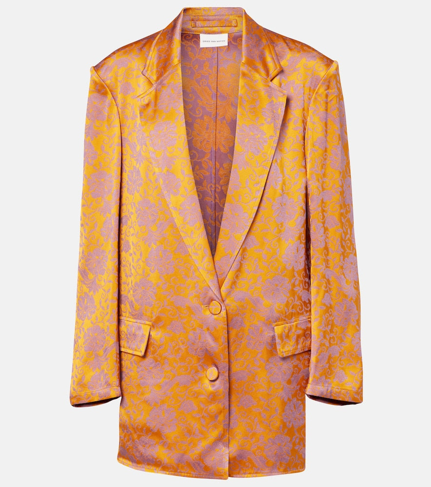 Dries Van Noten Floral jacquard blazer
