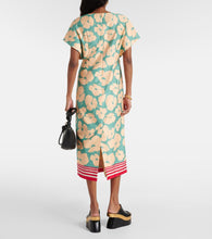 Dries Van Noten Floral satin midi dress