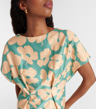 Dries Van Noten Floral satin midi dress