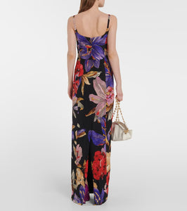 Dries Van Noten Floral silk-blend maxi dress