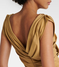 Dries Van Noten Gathered cotton jersey midi dress
